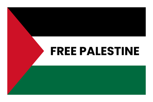 Free Palestine flag sticker
