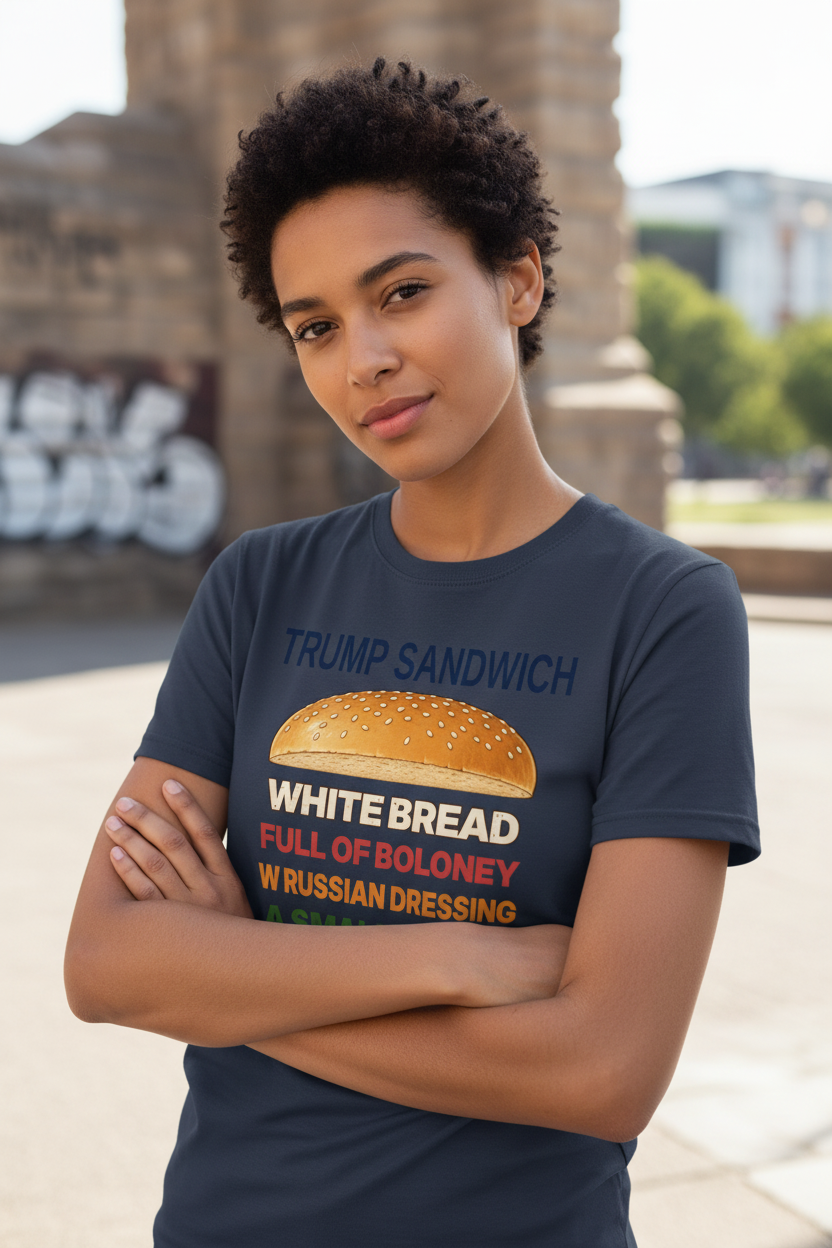 Trump Sandwich Tee - Navy